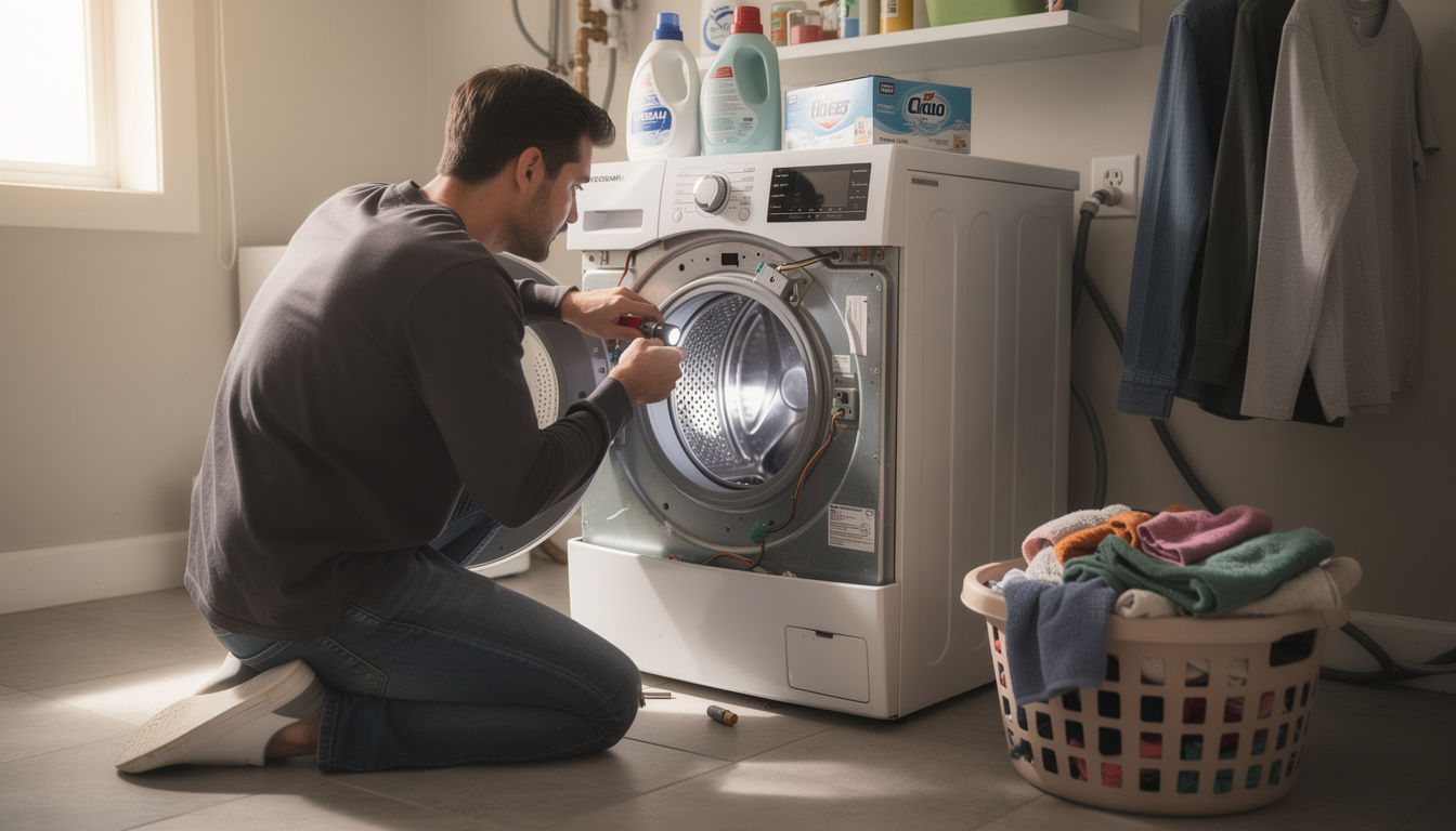 découvrez quand réparer ou remplacer l'axe de tambour de votre machine à laver cassé, avec des conseils pratiques pour prolonger la durée de vie de votre appareil.