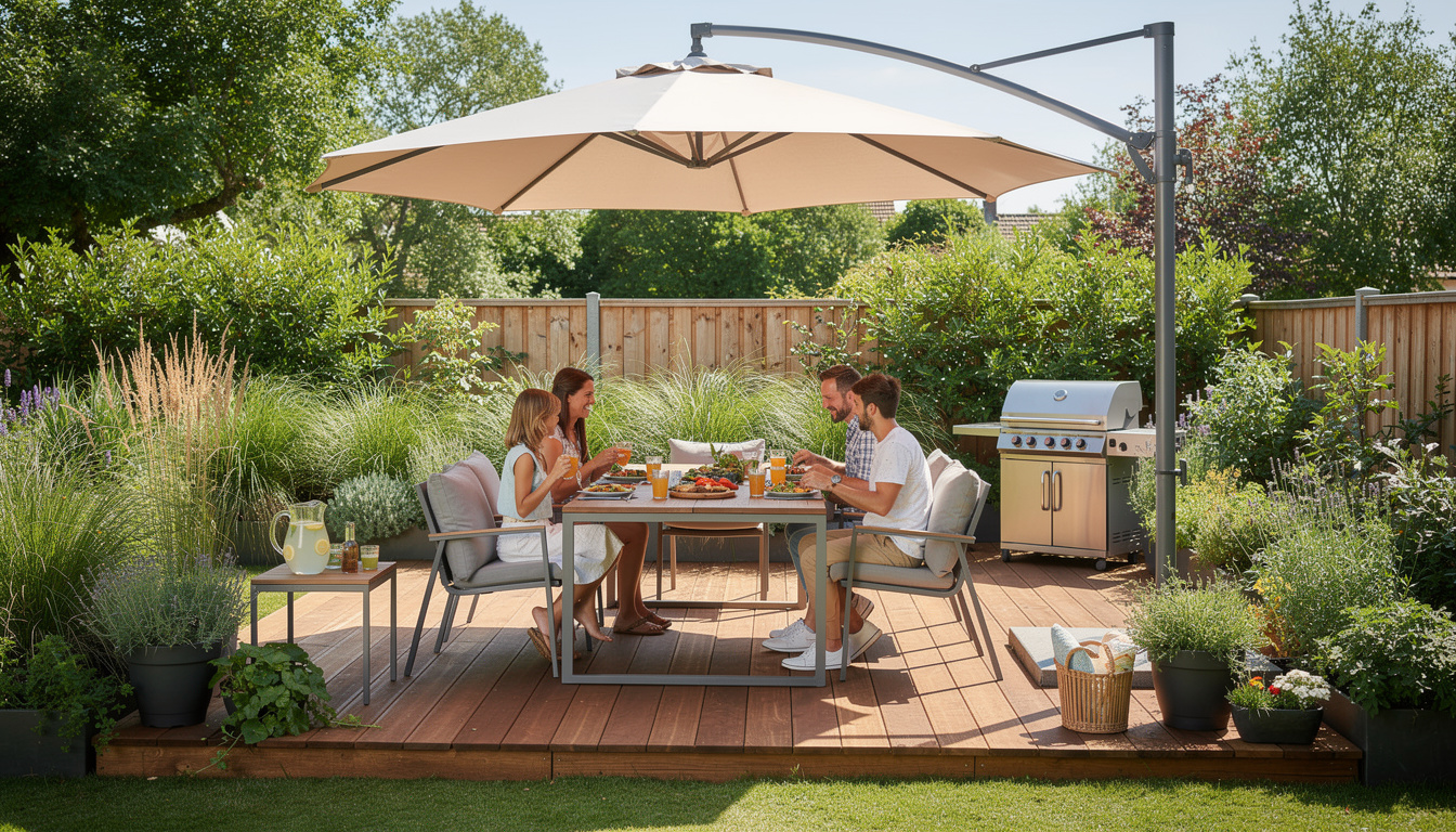 découvrez 8 modèles robustes de parasols déportés abordables, tous à moins de 400 €, pour protéger votre terrasse avec style et solidité.