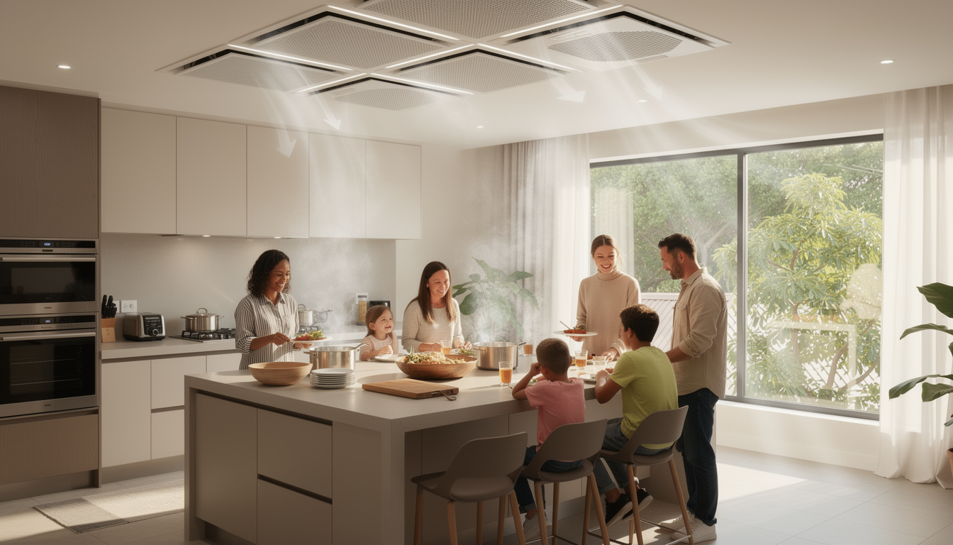 découvrez si la pose d'une vmc dans une cuisine ouverte est obligatoire et comment elle contribue à une ventilation efficace pour un air sain et sans odeurs.