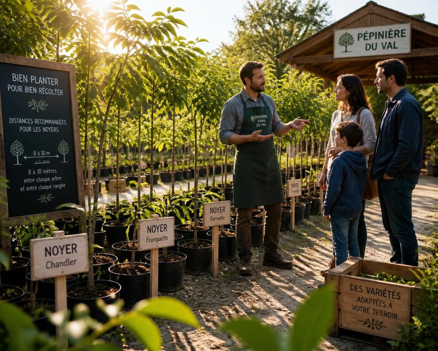 découvrez comment choisir l'espace et le sol parfaits pour planter un noyer et assurer une croissance optimale de votre arbre.