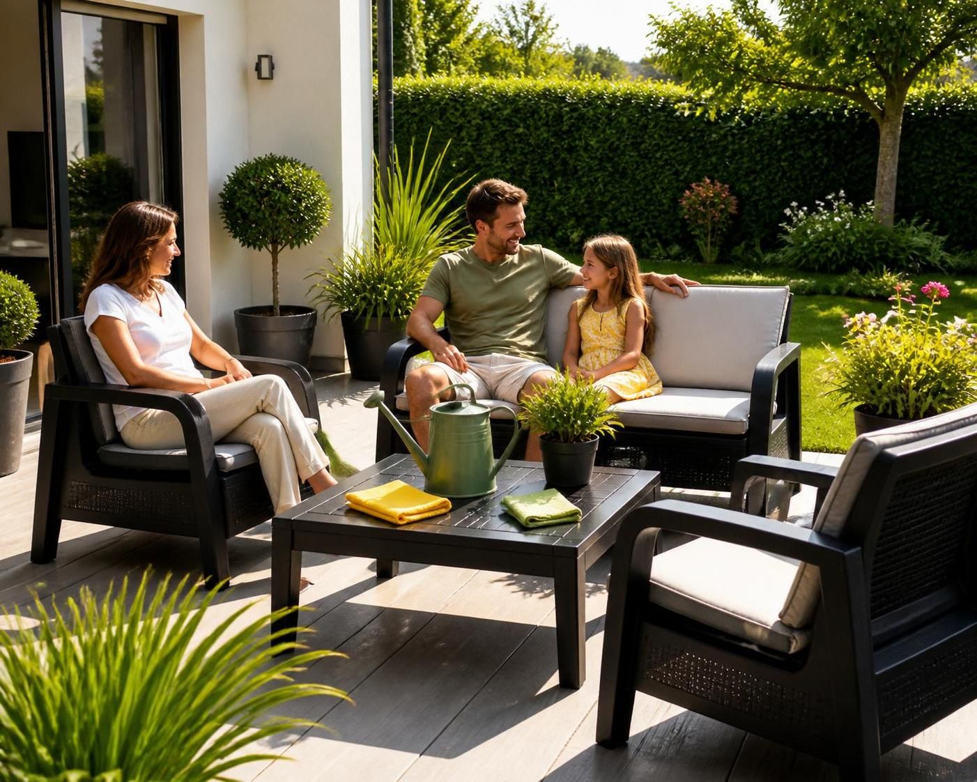 découvrez des astuces efficaces pour raviver et entretenir votre salon de jardin en plastique noir, afin de lui redonner éclat et fraîcheur pour vos moments en extérieur.