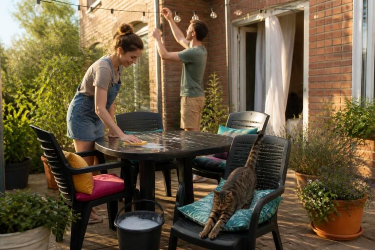 découvrez des astuces efficaces pour redonner vie à votre salon de jardin en plastique noir et profiter d'un espace extérieur rénové et accueillant.
