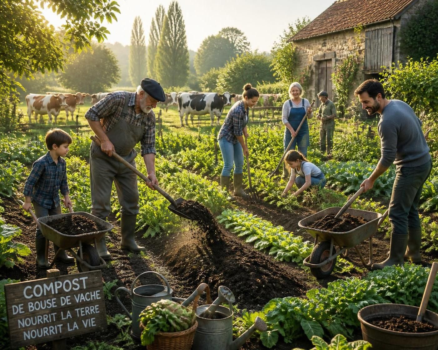 découvrez comment utiliser les bouses de vaches comme un engrais naturel et écologique pour enrichir votre jardin tout en respectant l'environnement.