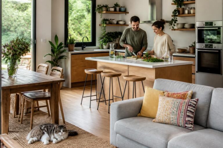 découvrez nos conseils pour aménager une cuisine ouverte sur séjour, alliant convivialité et fonctionnalité, afin de créer un espace de vie harmonieux et pratique.