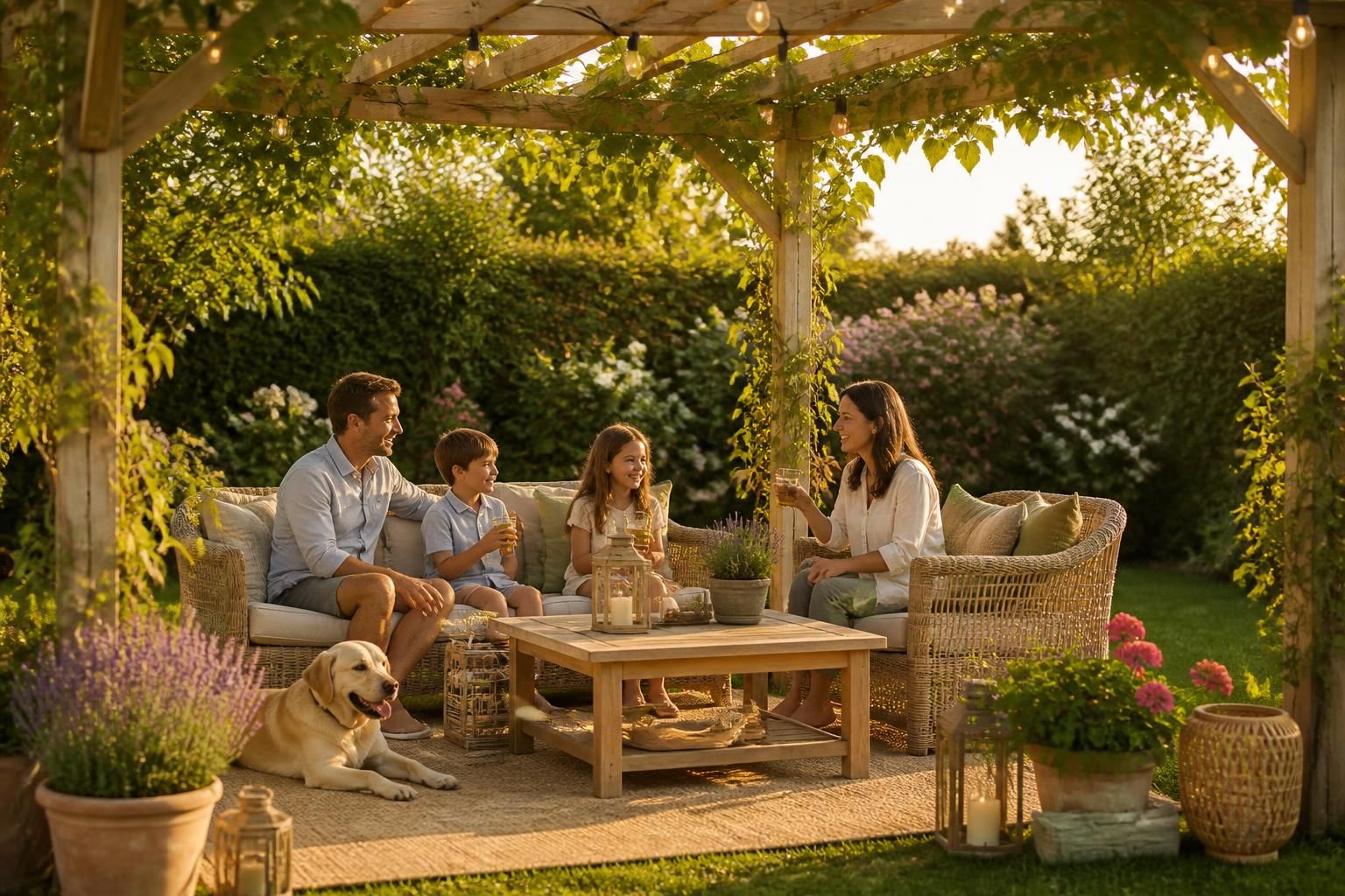 découvrez comment créer un jardin harmonieux en associant parfaitement pergola, salon de jardin et décoration pour un espace extérieur élégant et convivial.