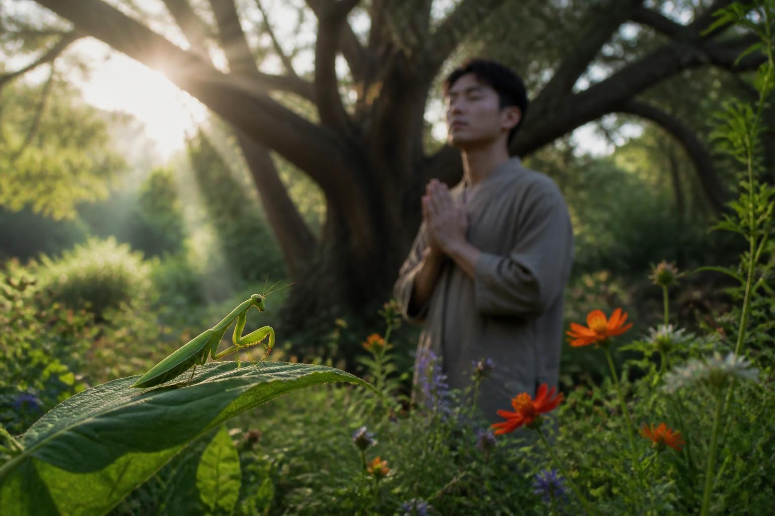 découvrez la portée spirituelle et les symboles cachés de la mante religieuse, un insecte fascinant porteur de significations profondes dans diverses cultures et traditions.