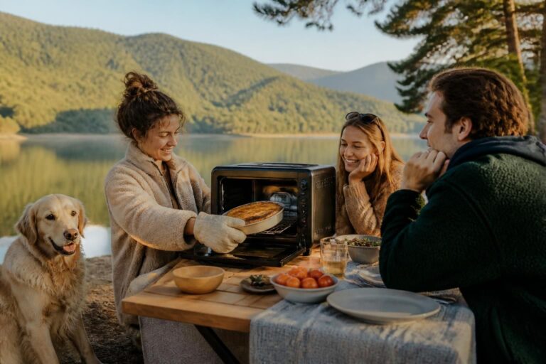 découvrez le four omnia, le four portable parfait pour cuisiner facilement en voyage. compact, léger et pratique, il vous accompagne partout pour préparer de délicieux repas.