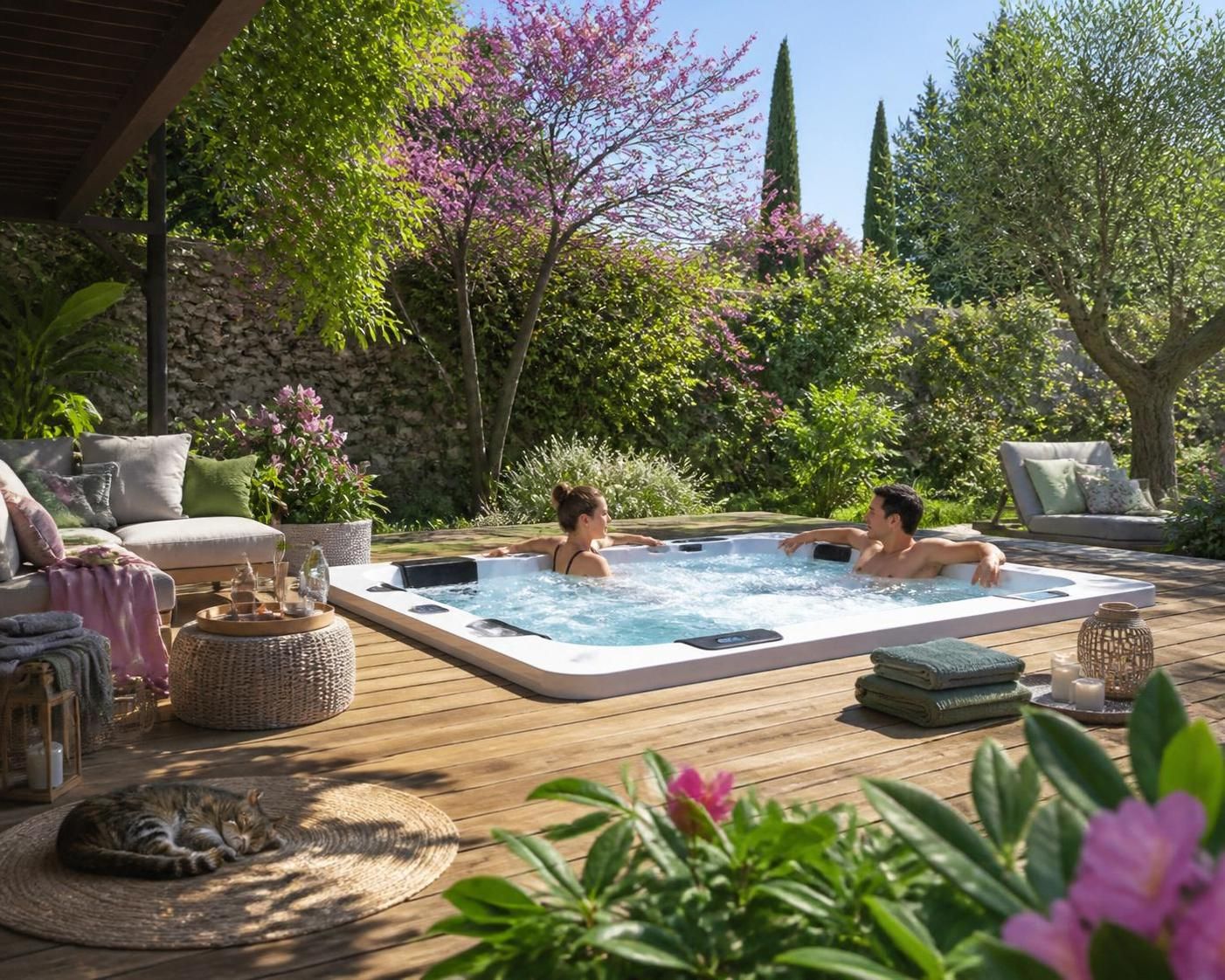 découvrez notre guide pratique pour créer un espace spa relaxant dans votre jardin et profitez d'un havre de paix et de bien-être chez vous.