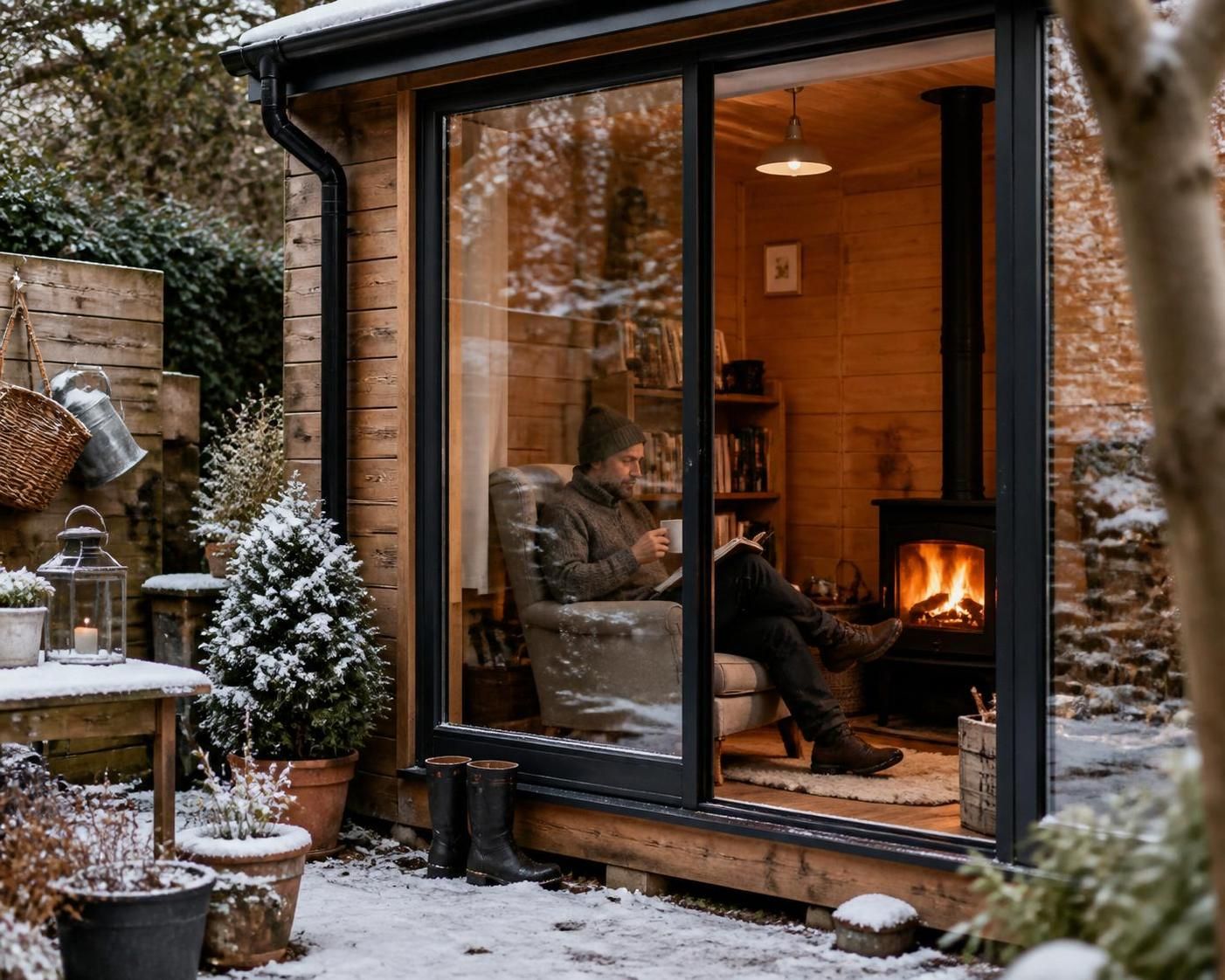 découvrez le chalet de jardin chauffé, votre refuge confortable et chaleureux, idéal pour profiter de votre espace extérieur toute l'année, quelles que soient les saisons.
