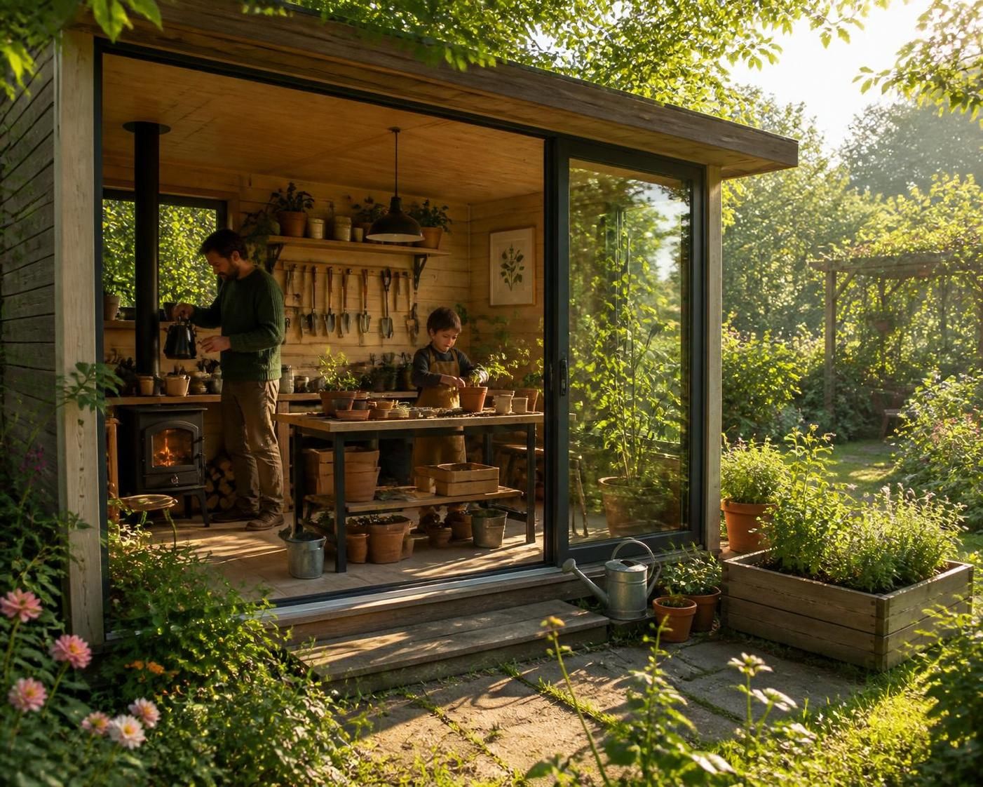 découvrez le chalet de jardin chauffé, un refuge confortable et chaleureux qui vous protège des intempéries tout au long de l'année. profitez de votre espace extérieur en toutes saisons.
