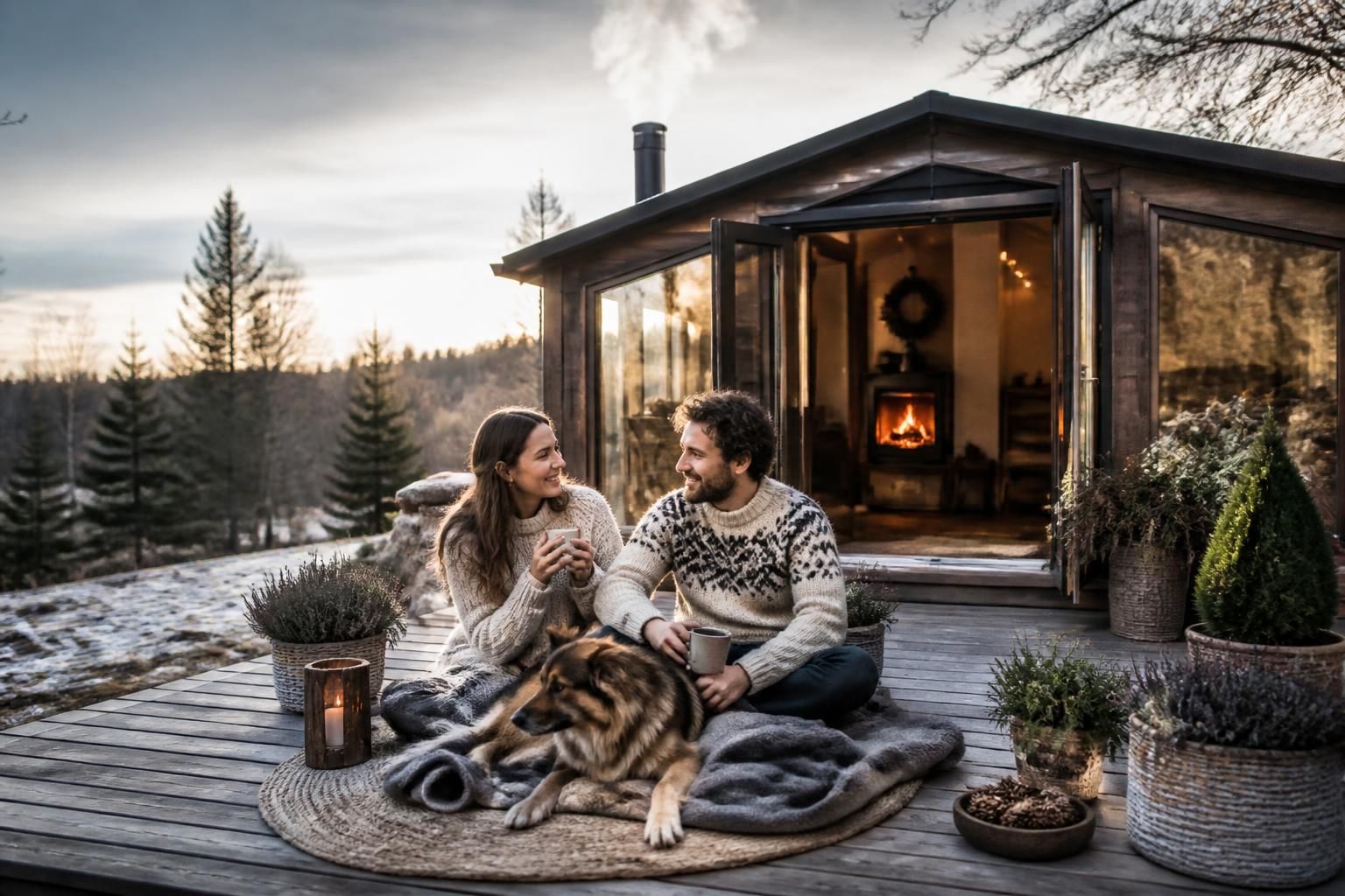 découvrez le chalet de jardin chauffé, un espace cosy et chaleureux pour profiter de votre havre de paix toute l'année, à l'abri des intempéries et des saisons.