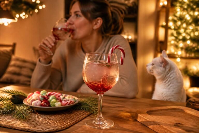découvrez le cocktail bonbon candy cane spritzer, une boisson festive et pétillante qui apportera une touche de magie et de douceur à vos fêtes.