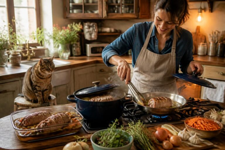 découvrez le guide complet des temps de cuisson des paupiettes de porc au four, à la cocotte et à la poêle pour réussir vos plats savoureux à chaque fois.