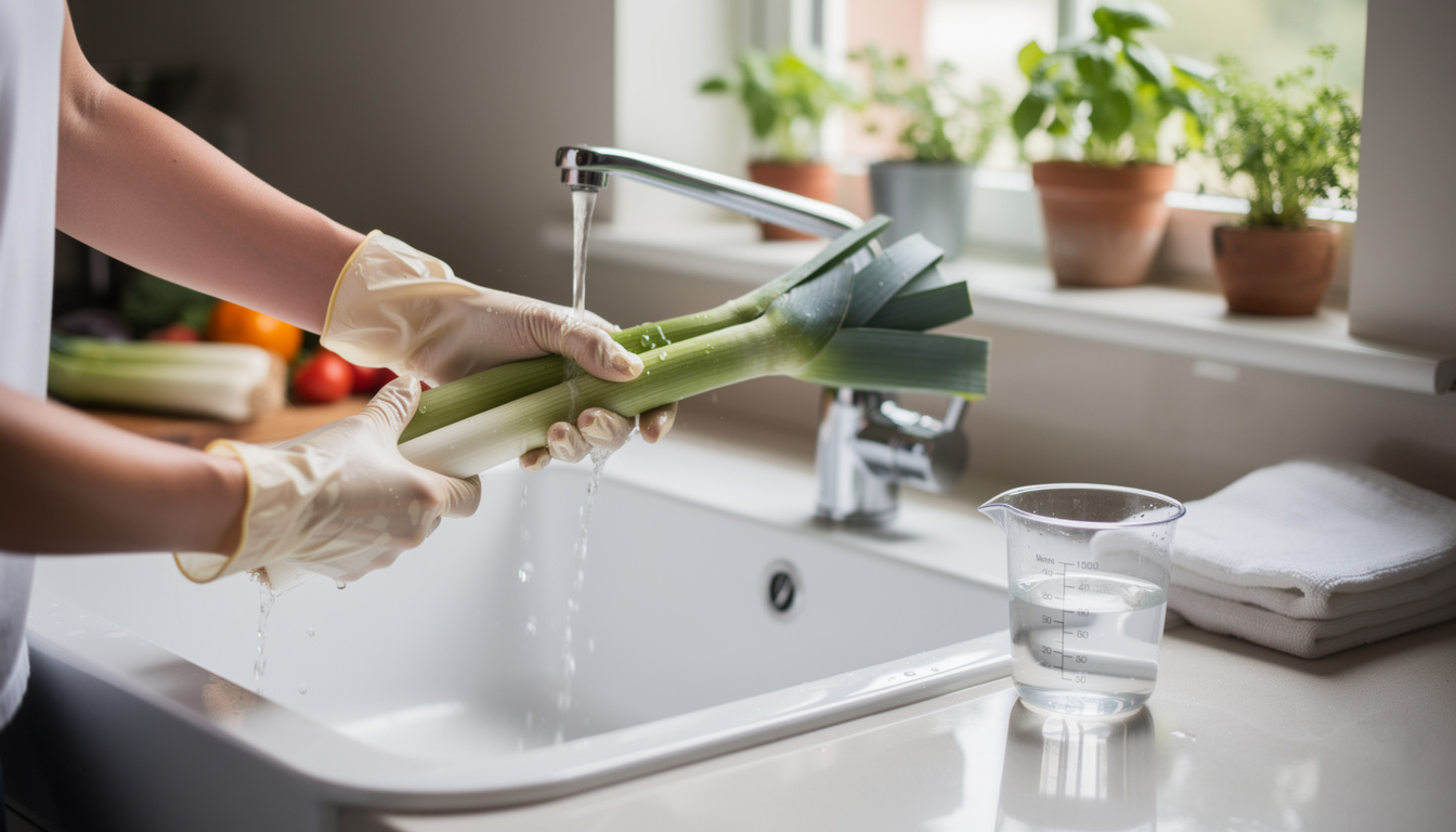 apprenez comment traiter les poireaux à l'eau de javel en respectant les dosages recommandés et en suivant les précautions essentielles pour garantir leur sécurité et leur fraîcheur.