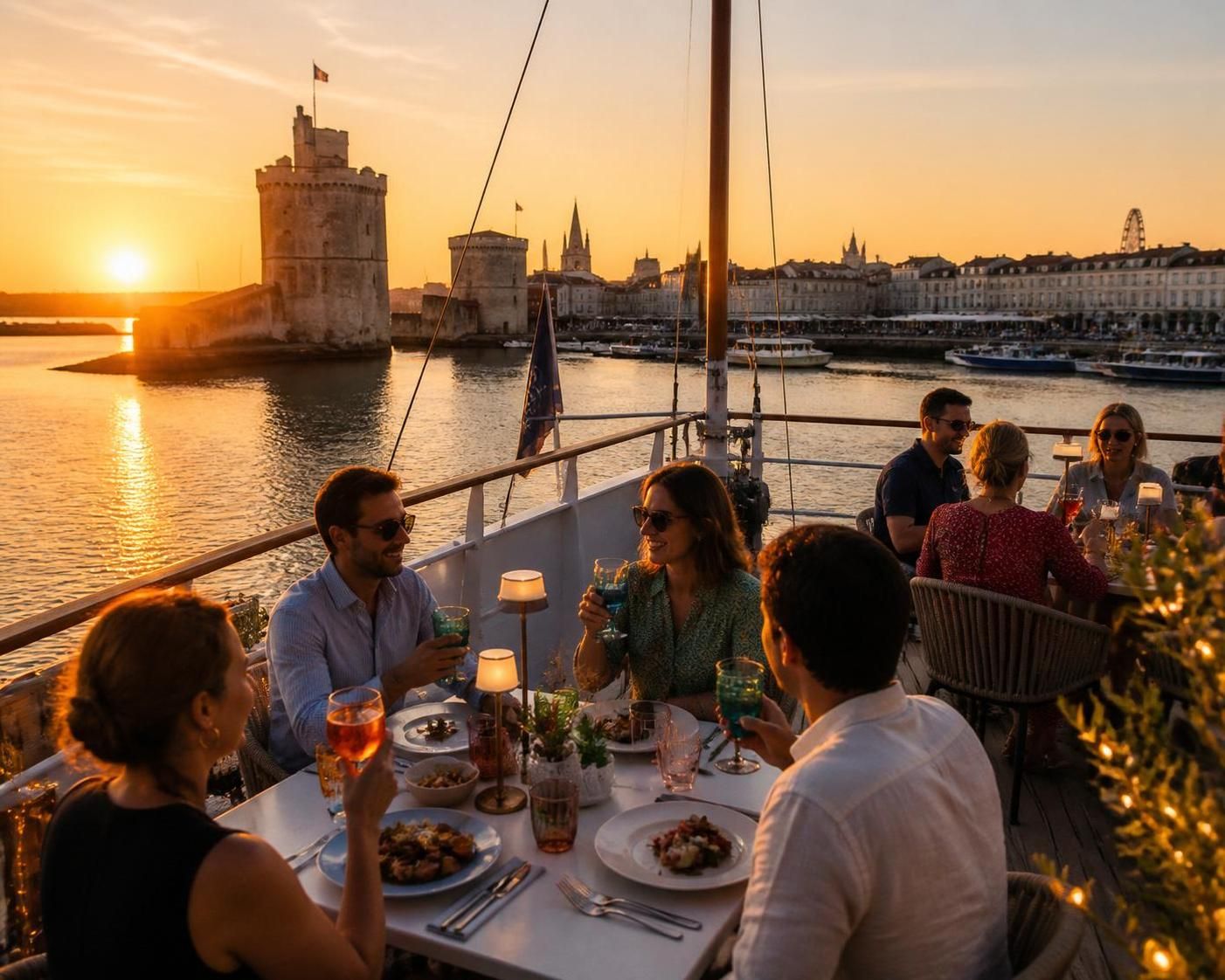 découvrez les meilleures adresses pour déguster un repas ou partager un apéritif sur un bateau à la rochelle, alliant gourmandise et cadre maritime unique.