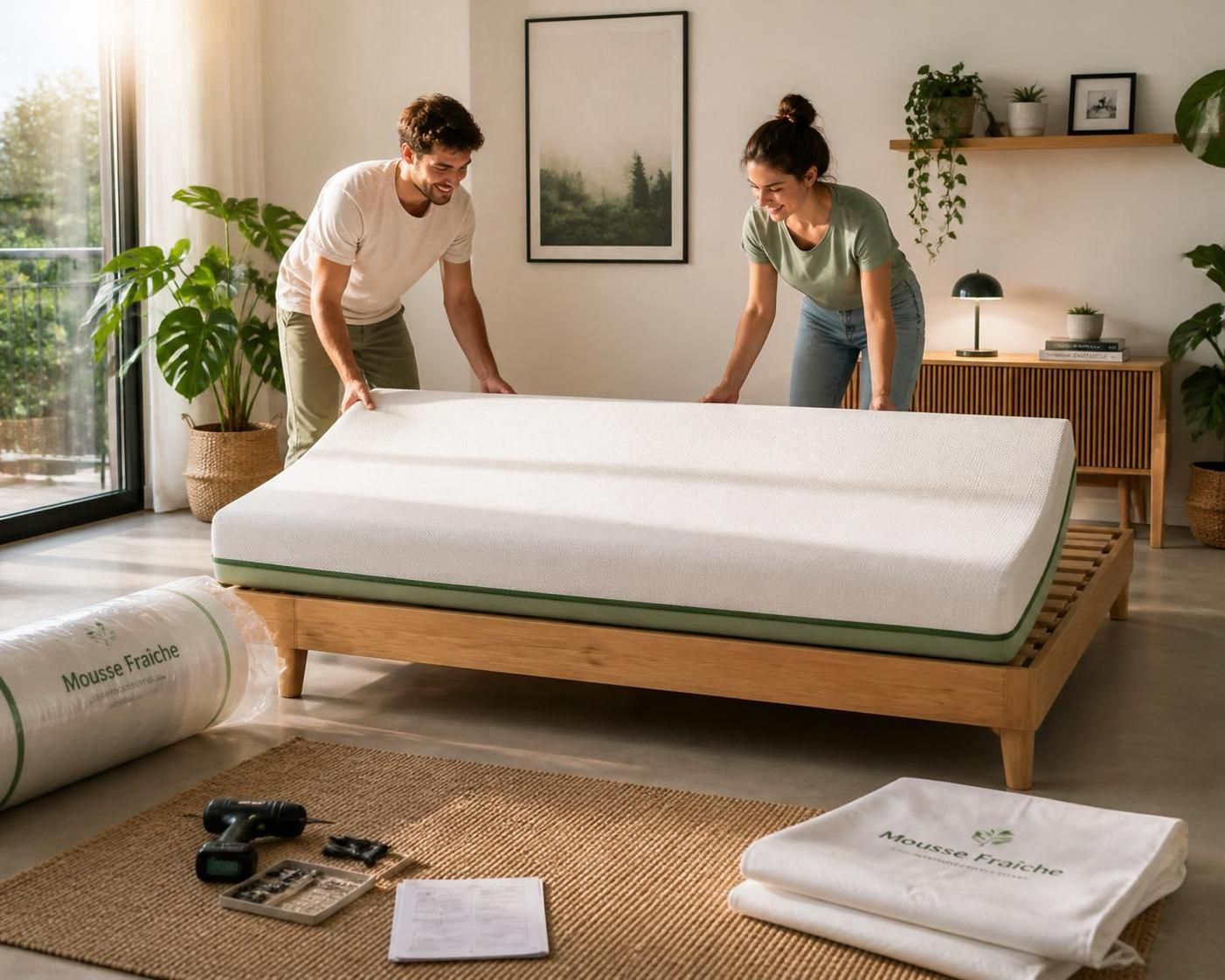 découvrez combien de temps il est recommandé d'attendre avant d'utiliser un matelas roulé pour garantir un sommeil confortable et optimal.