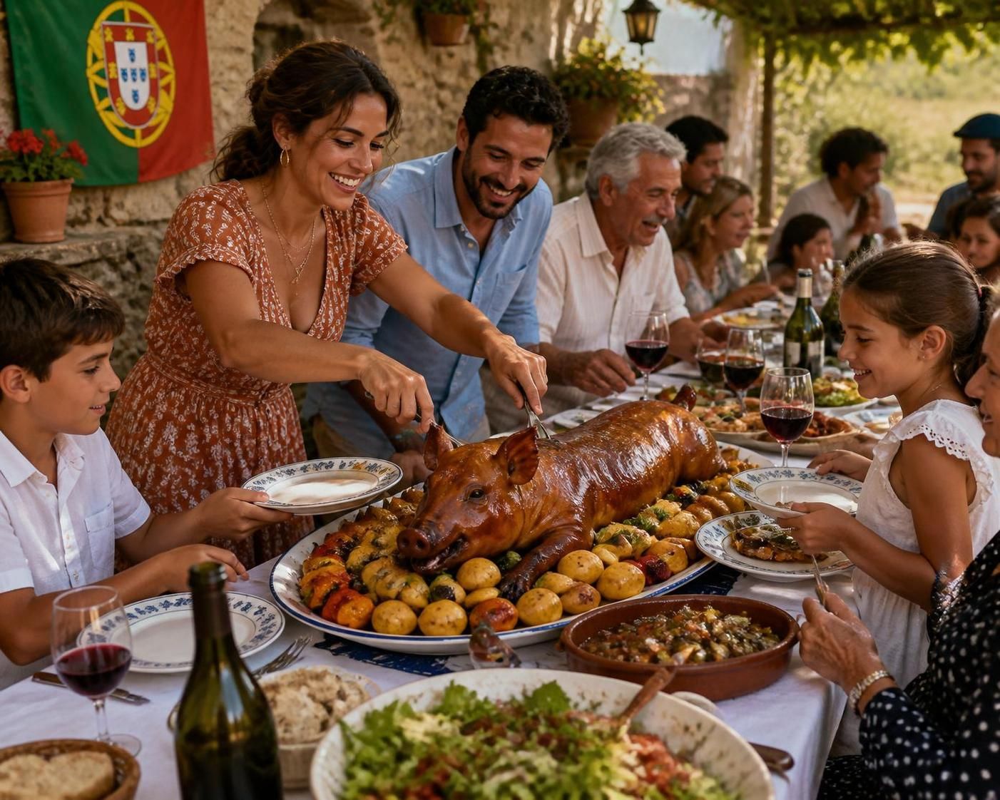 découvrez le cochon de lait portugais, un plat festif incontournable, parfait pour célébrer les grandes occasions avec saveurs et tradition.