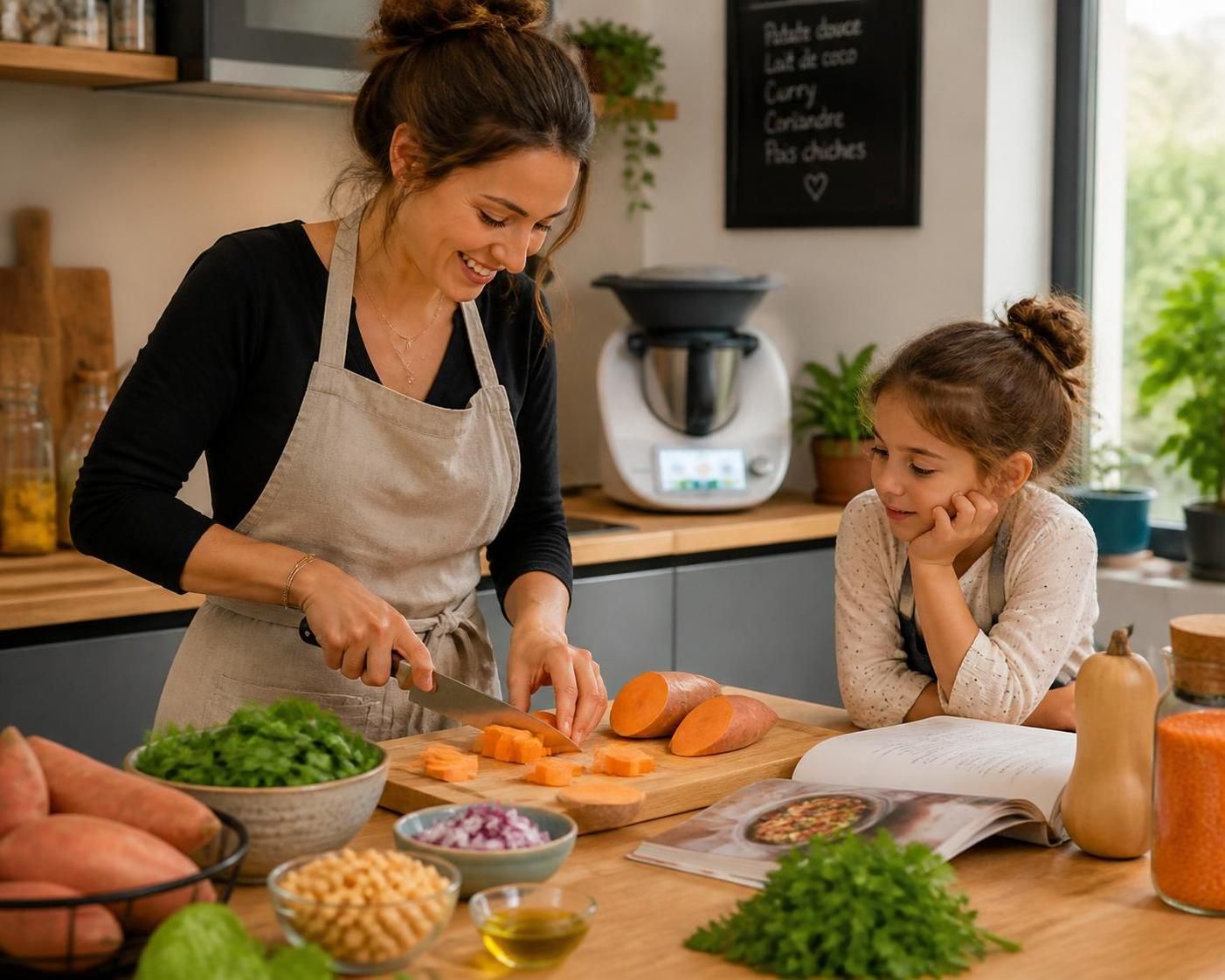découvrez notre recette rapide et facile de purée de patate douce au thermomix, prête en seulement 25 minutes pour un plat savoureux et réconfortant.