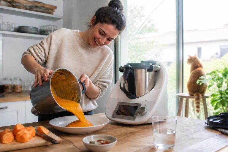 découvrez une recette rapide et facile de purée de patate douce au thermomix, prête en seulement 25 minutes pour un plat savoureux et réconfortant.