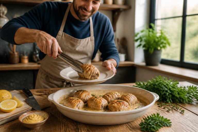 découvrez notre recette facile et moelleuse de paupiette de porc au four, parfaite pour un repas savoureux et rapide à préparer.