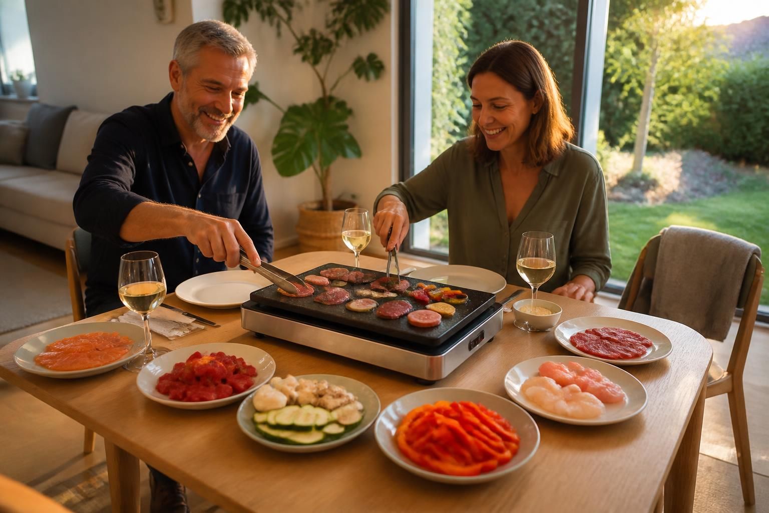 découvrez nos recettes pierrade avec viandes, poissons et légumes pour un repas convivial et réussi, parfait pour partager des saveurs authentiques entre amis ou en famille.