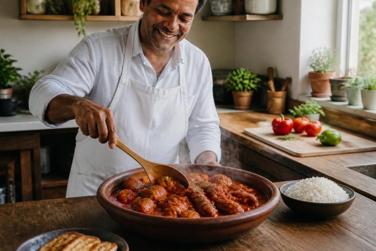 découvrez la recette du rougail saucisse de cyril lignac, présentée dans tous en cuisine, et apprenez tous les conseils pour la réussir parfaitement chez vous.
