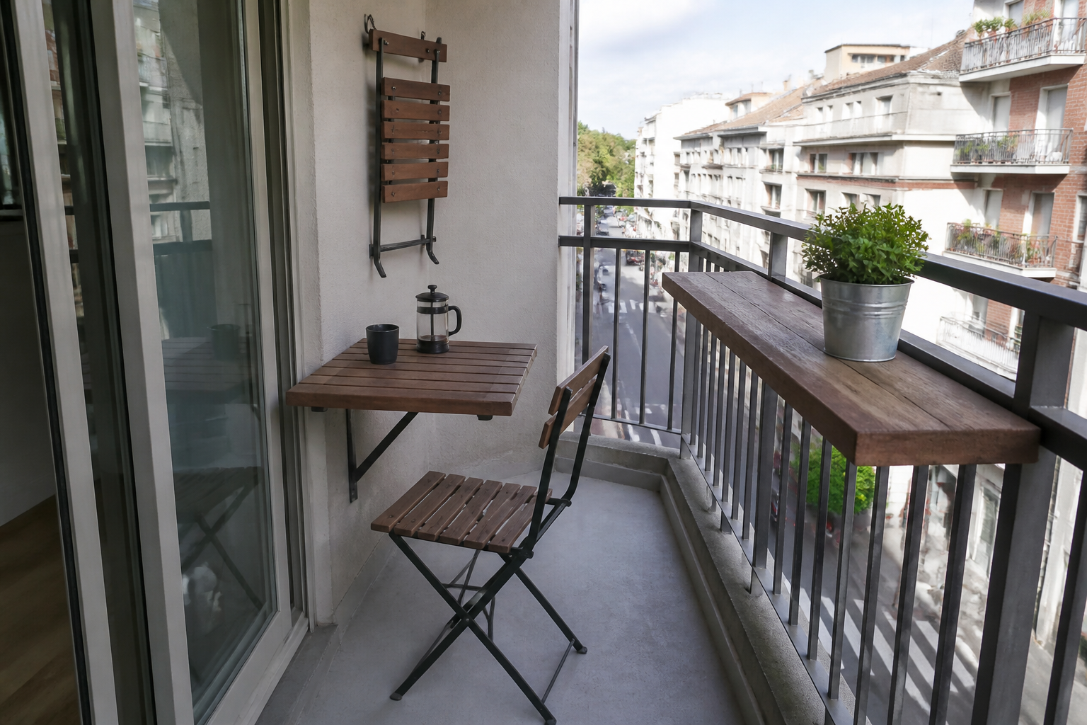 Comment aménager un petit balcon agréable et pratique