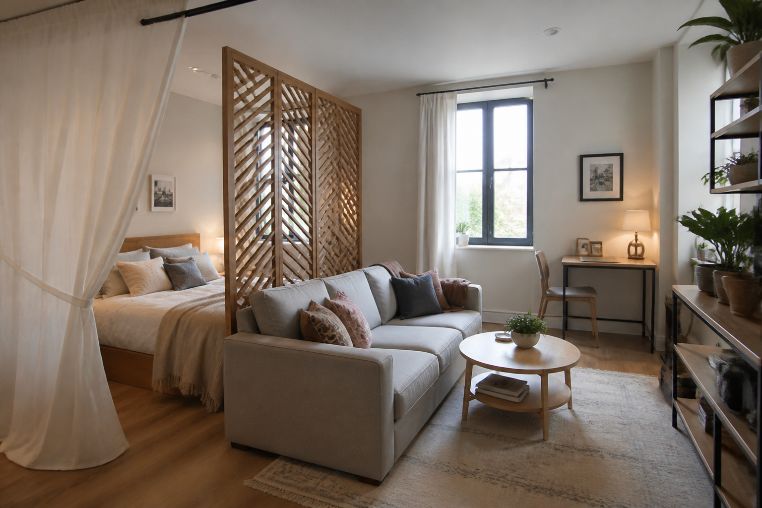 Comment aménager un studio pour séparer les espaces
