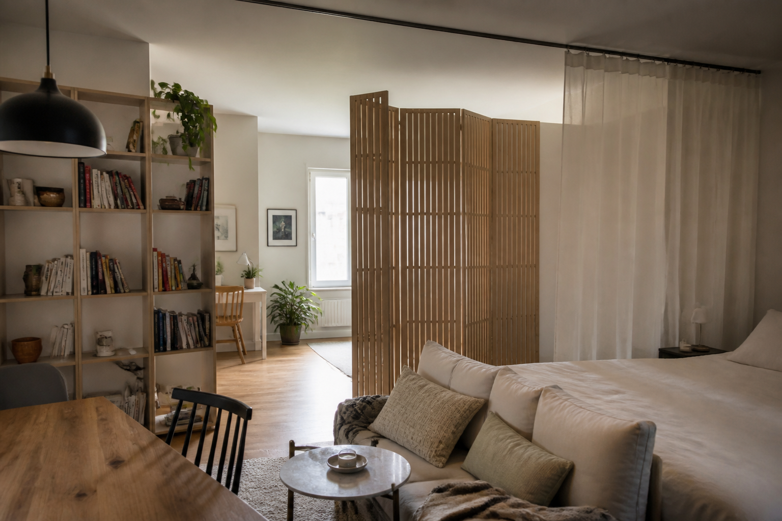 Comment aménager un studio pour séparer les espaces