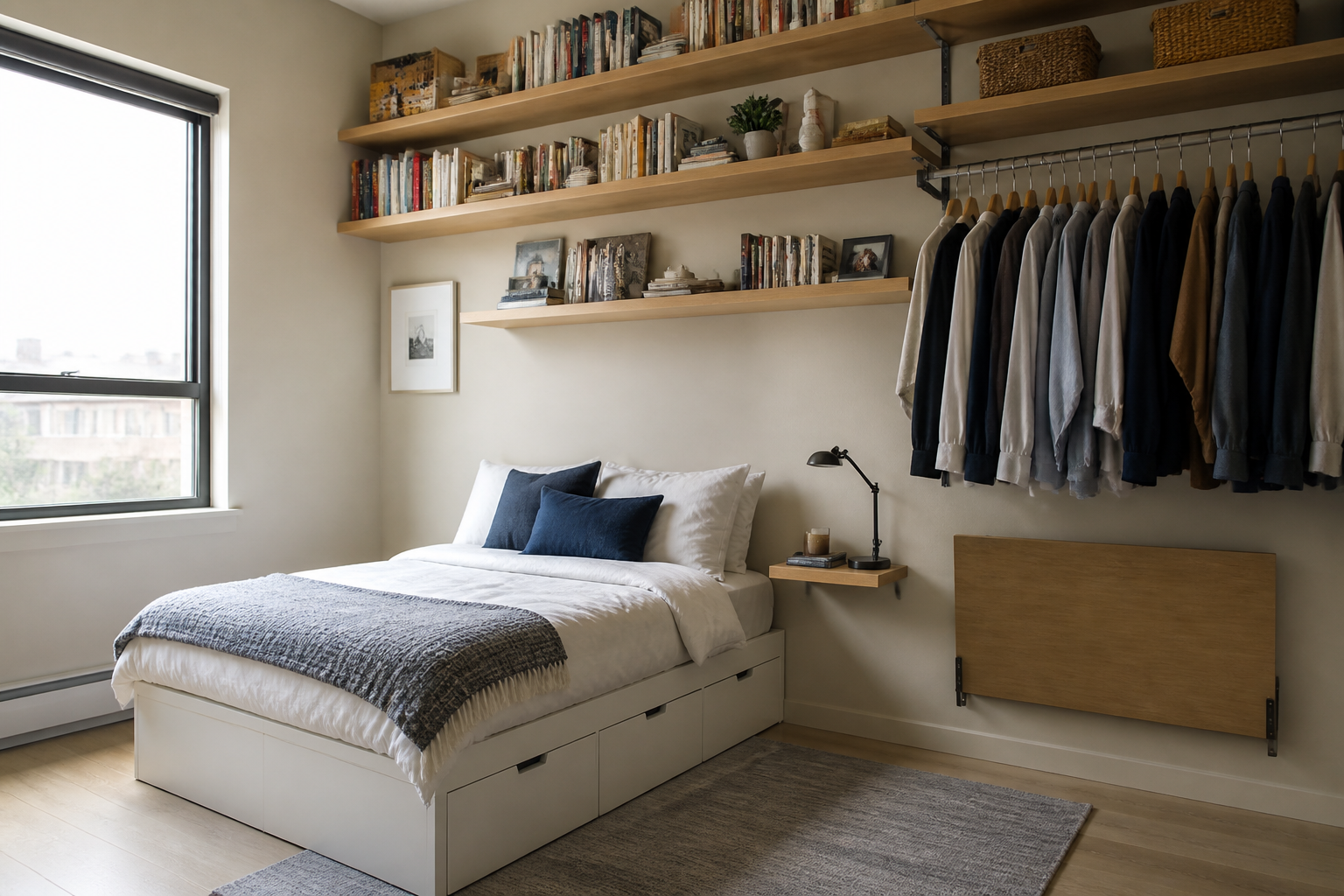 Comment aménager une petite chambre avec rangement
