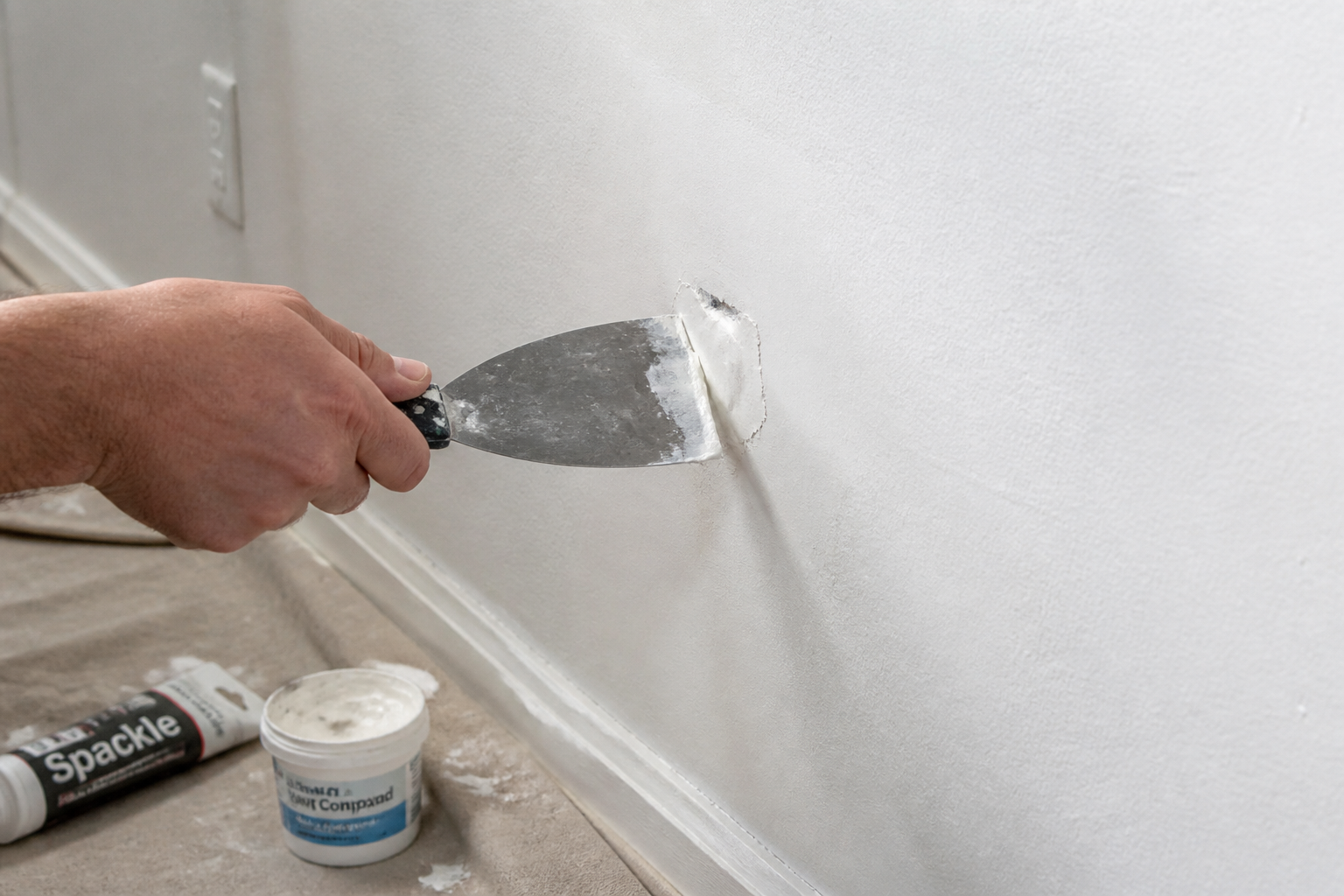 Comment reboucher un trou dans un mur proprement