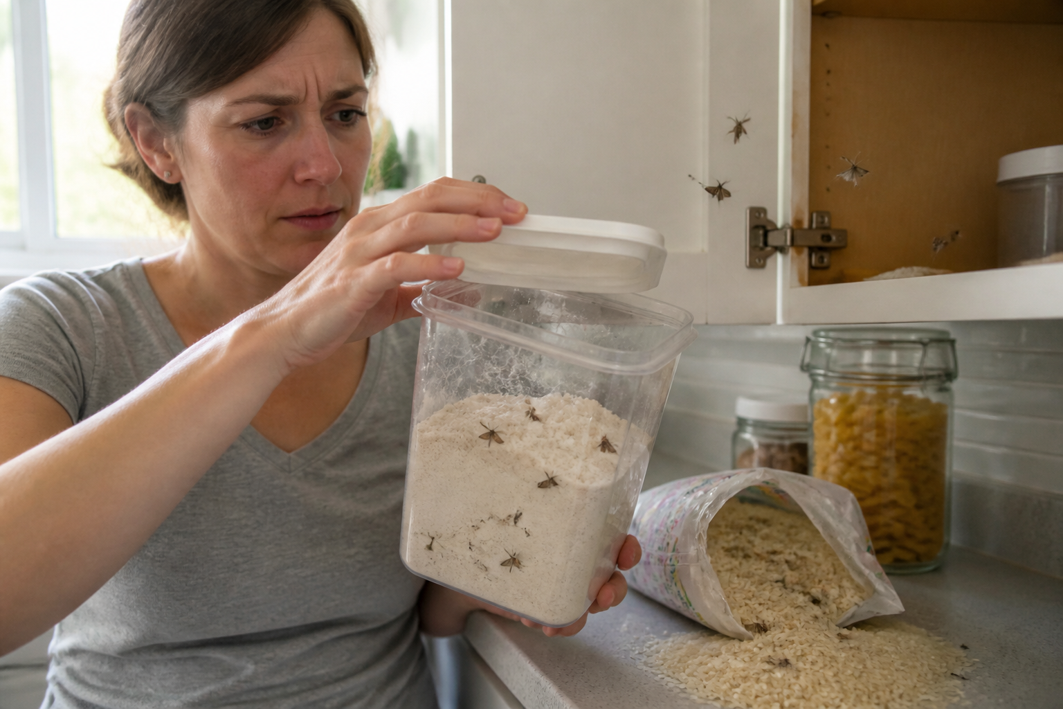 Comment se débarrasser des mites alimentaires dans la cuisine