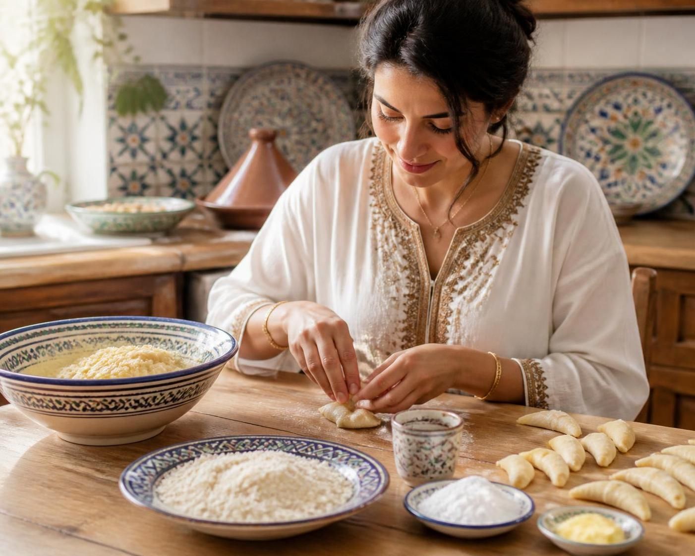 découvrez comment réussir facilement la recette maison des cornes de gazelle, ces délicieuses pâtisseries marocaines traditionnelles, grâce à nos astuces simples et ingrédients accessibles.