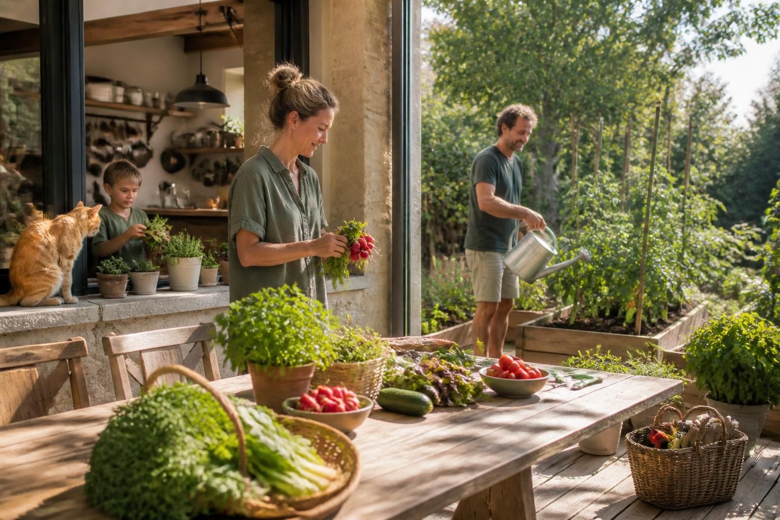 découvrez nos 4 conseils pratiques pour créer un passage harmonieux entre votre cuisine et votre potager, alliant fonctionnalité et esthétique pour un espace de vie convivial et naturel.