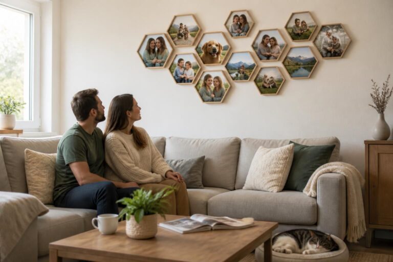 découvrez comment créer une décoration unique et originale avec des photos hexagonales grâce à nos astuces pratiques et idées inspirantes pour sublimer vos murs.