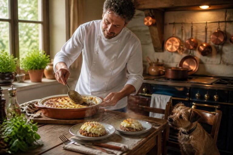 découvrez la recette authentique du parmentier de canard selon cyril lignac, un plat savoureux et gourmand préparé par le célèbre chef.