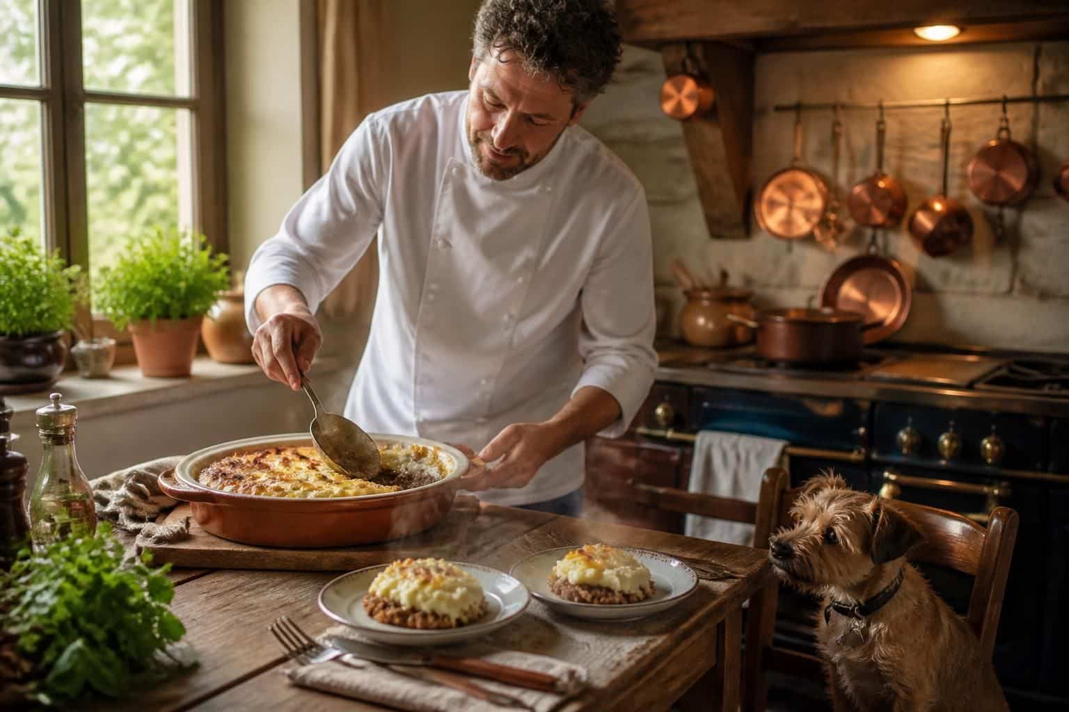 découvrez la recette authentique du parmentier de canard selon cyril lignac, un plat savoureux et gourmand préparé par le célèbre chef.