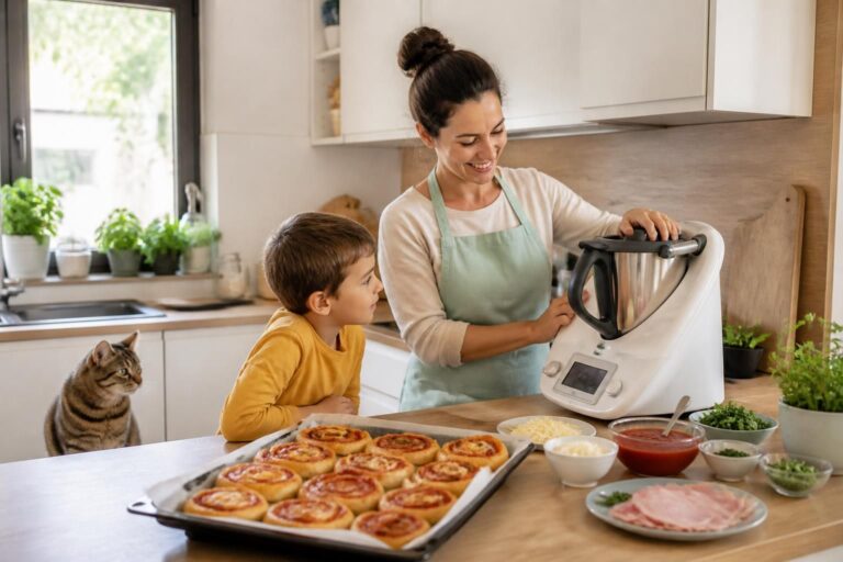 découvrez la recette rapide et facile des pizzaschnecken au thermomix, prête en seulement 5 minutes pour un encas savoureux et gourmand.