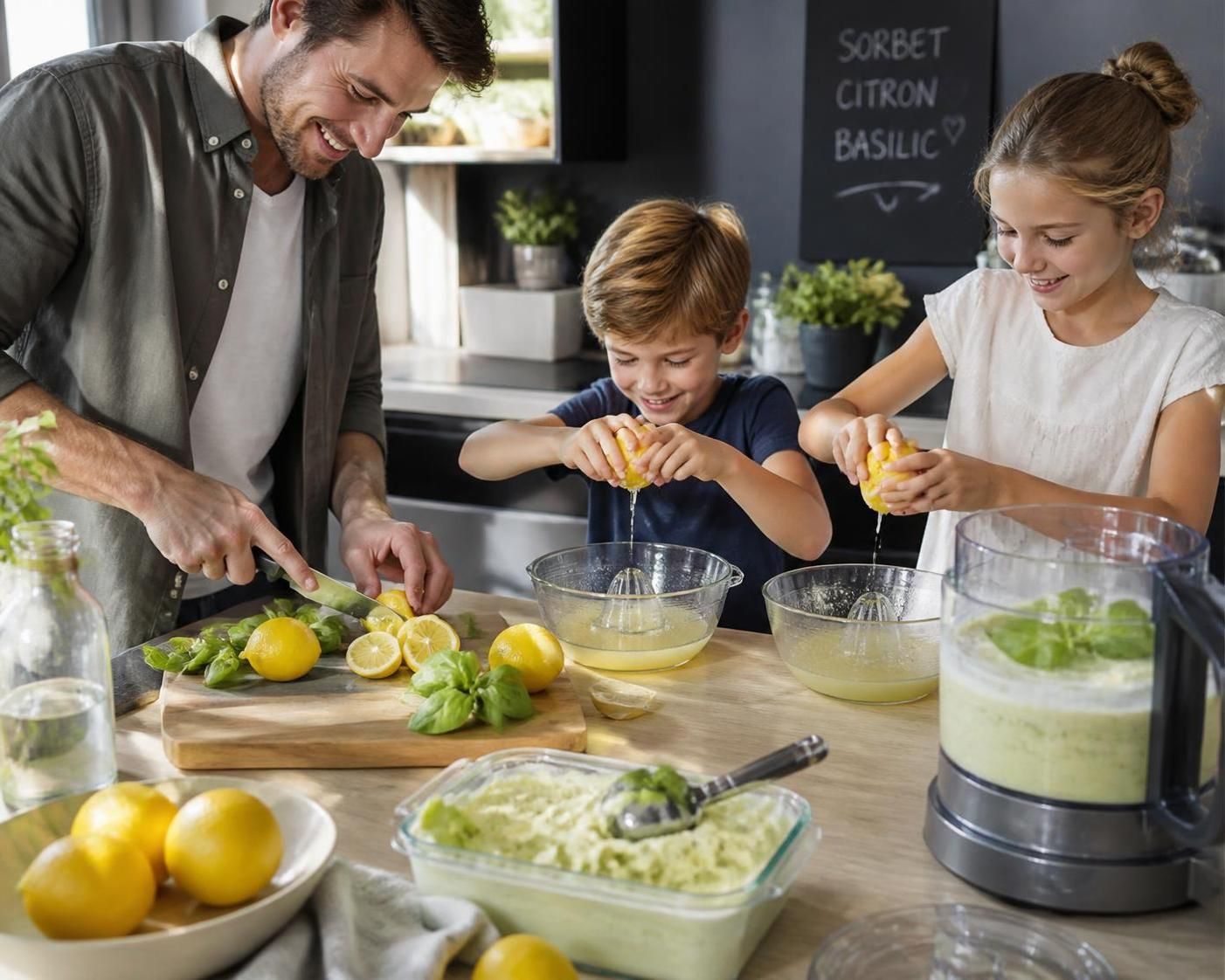 découvrez notre recette facile de sorbet citron basilic, un dessert glacé rafraîchissant et original parfait pour les journées chaudes.