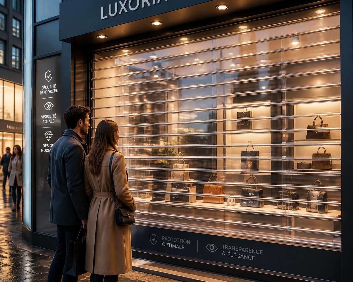 découvrez le volet roulant transparent en polycarbonate, alliant protection optimale et luminosité naturelle pour un intérieur lumineux et sécurisé.